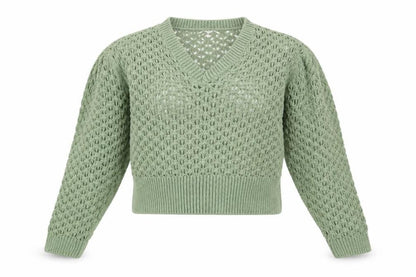 Womens UK Size S Topshop Green Pullover Jumper
