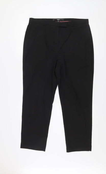 Mens UK Size 15R NEXT Regular Fit Dress Pants Black Trousers