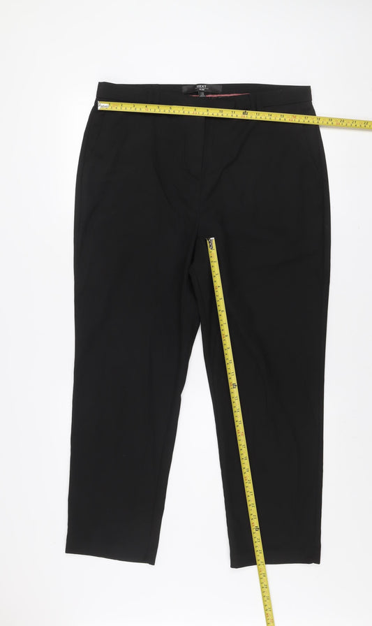 Mens UK Size 15R NEXT Regular Fit Dress Pants Black Trousers