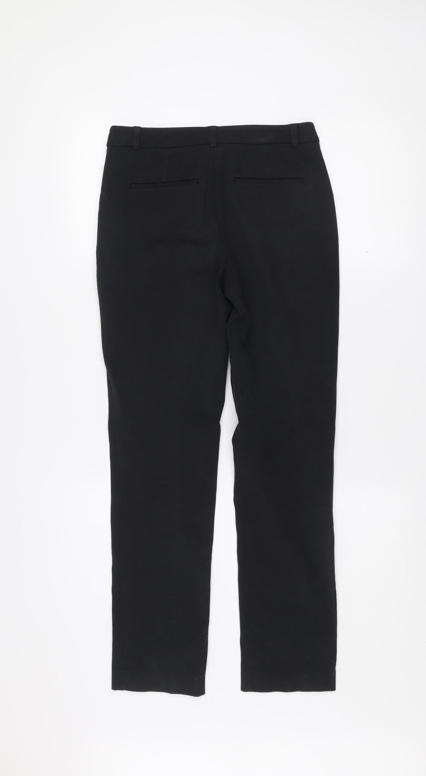 Reiss Women Black UK 6 Slim Fit Straight Leg Trousers