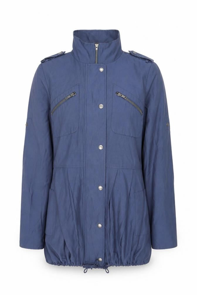Womens UK Size 8 Warehouse Blue Military Jacket