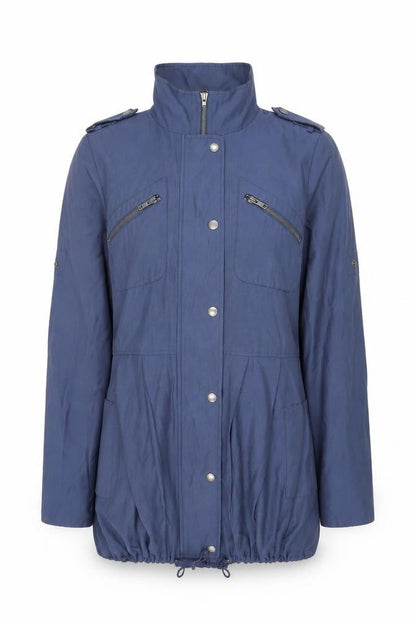Womens UK Size 8 Warehouse Blue Military Jacket