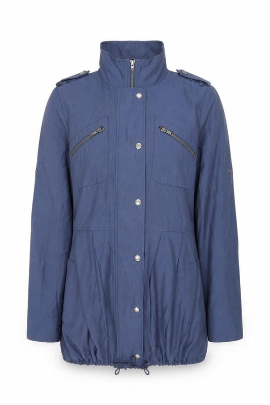 Womens UK Size 8 Warehouse Blue Military Jacket