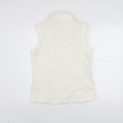 M&Co Women’s Ivory Fleece Waistcoat Bodywarmer Size S
