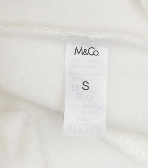 M&Co Women’s Ivory Fleece Waistcoat Bodywarmer Size S