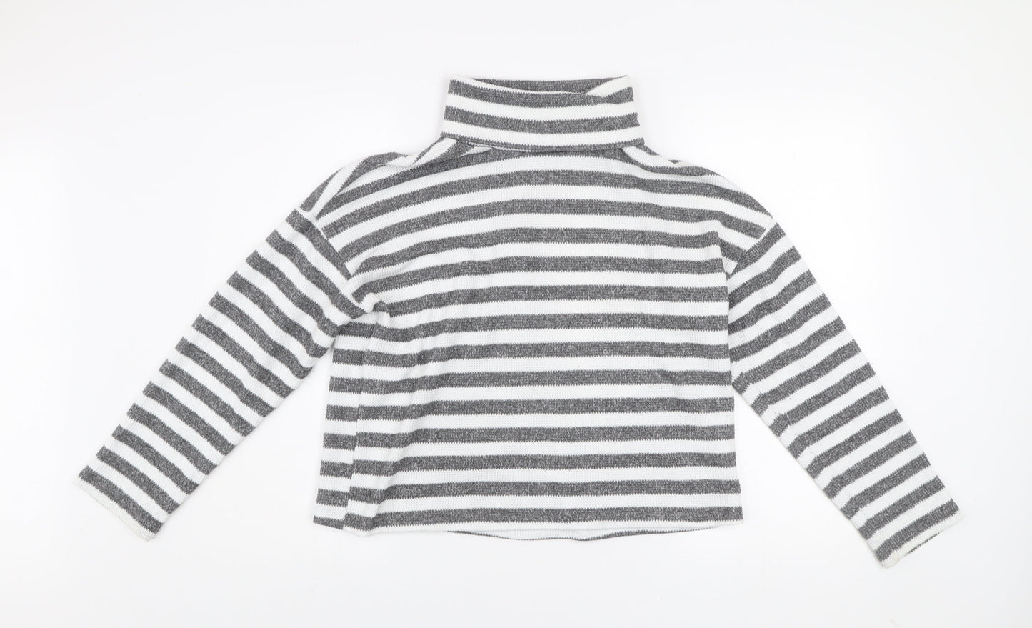 Womens UK Size M New Look Grey Pullover Jumper