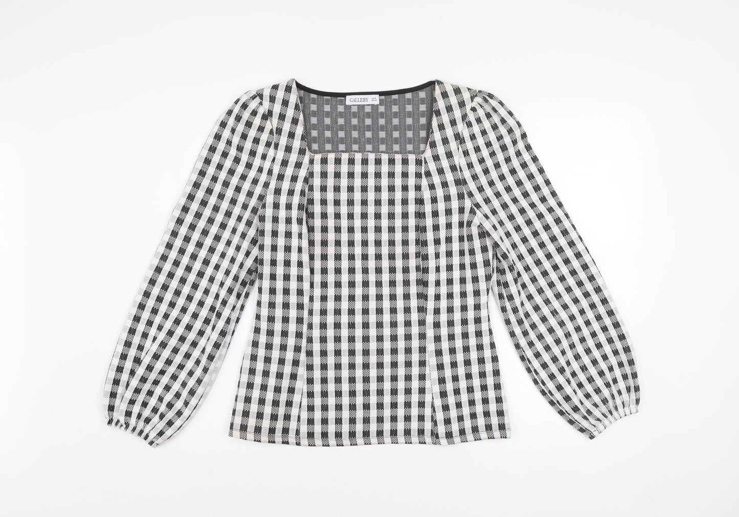 Womens UK Size 12 Gallery Black Tunic Blouse