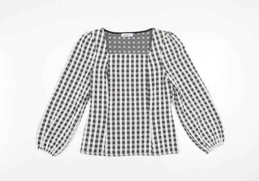 Womens UK Size 12 Gallery Black Tunic Blouse