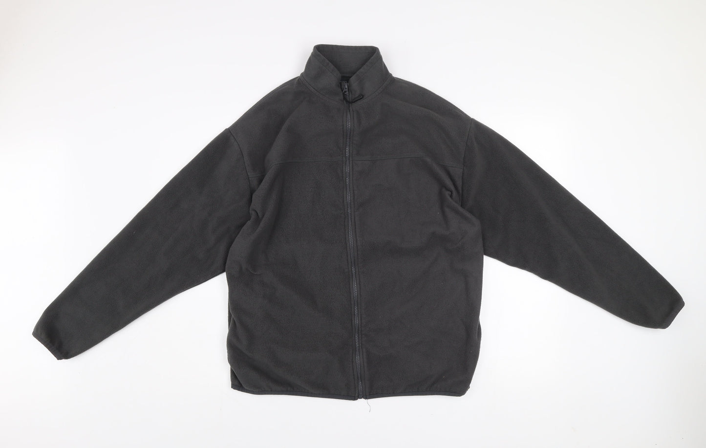 ASOS DESIGN Men's Black Fleece Zip Jacket Size S