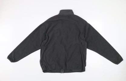 ASOS DESIGN Men's Black Fleece Zip Jacket Size S