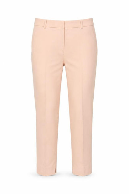 Womens UK Size L Zara Slim Fit Cropped Beige Trousers