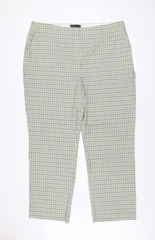 Womens UK Size 22 Marks and Spencer Regular Fit BusinessCasualWorkwear Green Tro