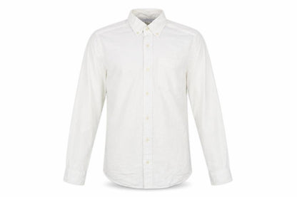 Next Men's White Cotton Button-Up Casual Shirt Small Regular Fit