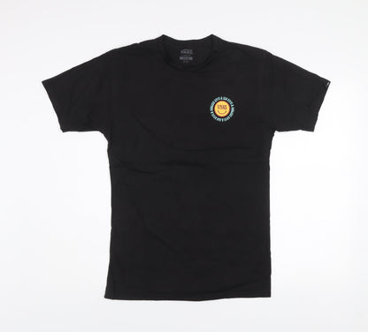 Vans Men's Black Classic Fit Graphic T-Shirt Medium Cotton Retro Style