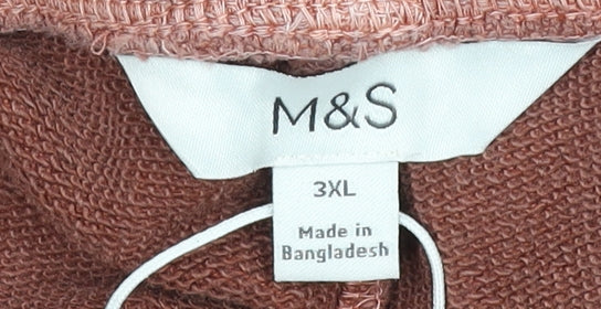 Marks and Spencer Men's Brown 3XL Sweat Shorts with Drawstring