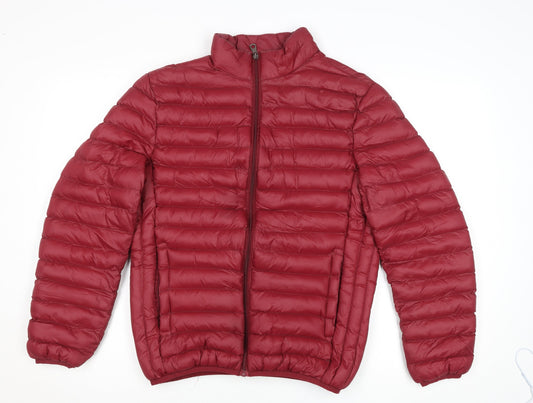 Womens UK Size M Pacific Union Red Puffer Jacket
