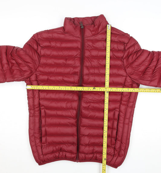 Womens UK Size M Pacific Union Red Puffer Jacket