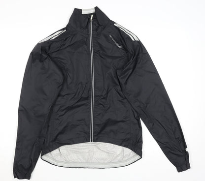 Endura Men's Black Small Windbreaker Cycling Jacket Nylon Zip Waterproof