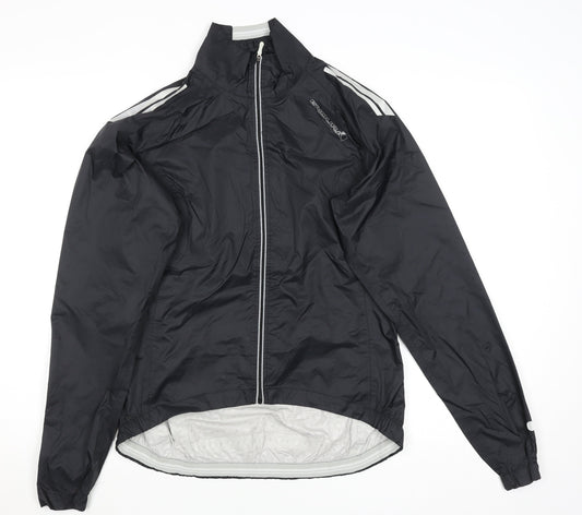 Endura Men's Black Small Windbreaker Cycling Jacket Nylon Zip Waterproof