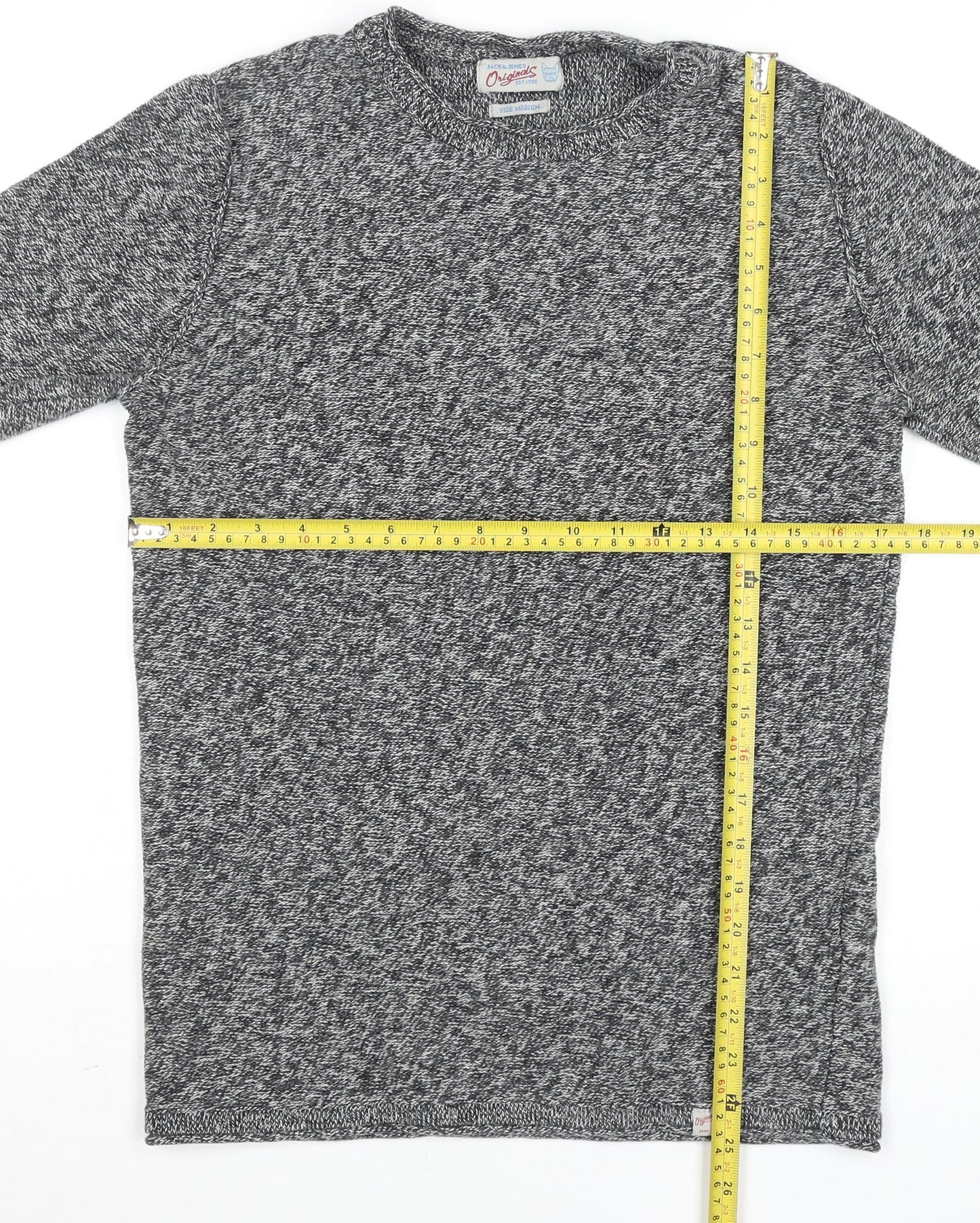 Mens UK Size M JACK & JONES Grey Pullover Jumper