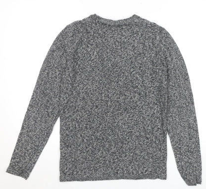 Mens UK Size M JACK & JONES Grey Pullover Jumper