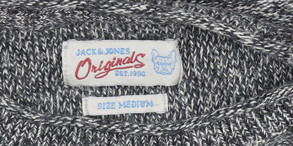 Mens UK Size M JACK & JONES Grey Pullover Jumper