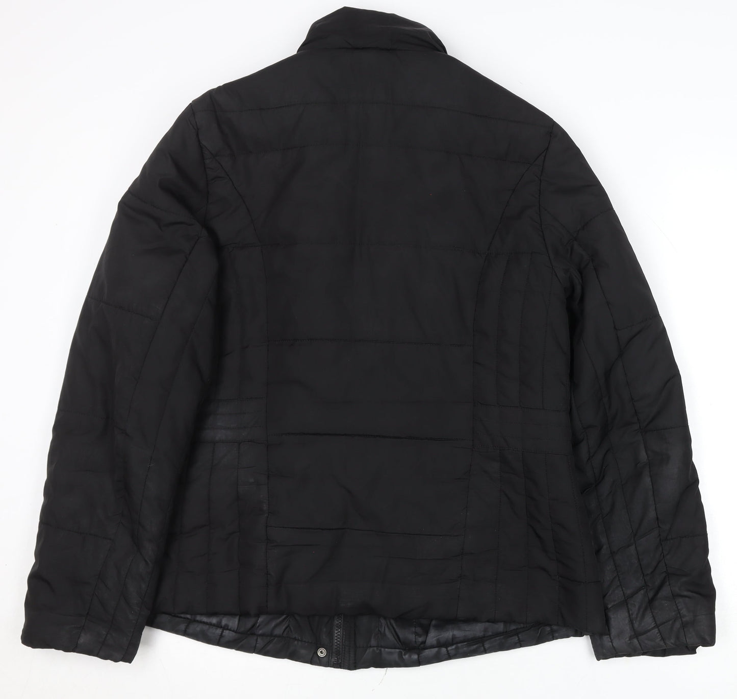 Womens UK Size 14 M&Co Black Puffer Jacket