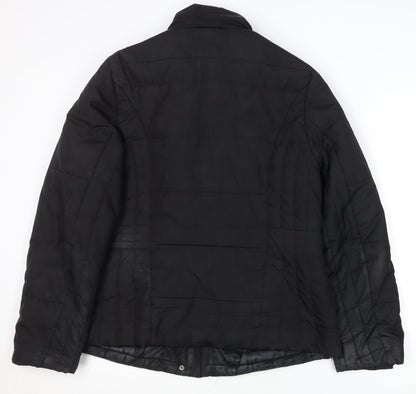 Womens UK Size 14 M&Co Black Puffer Jacket
