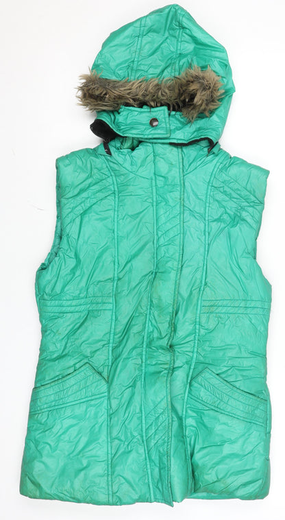 Womens UK Size XL Dream Queen Green Puffer Jacket