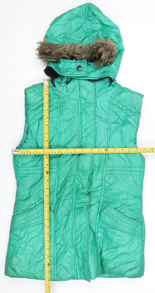 Womens UK Size XL Dream Queen Green Puffer Jacket