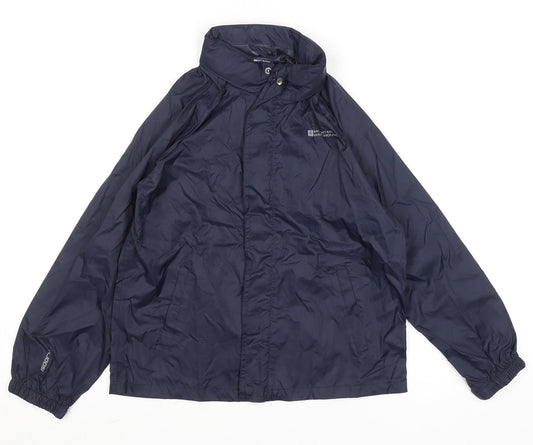 Girls UK Size 9-10 Years Mountain Warehouse Blue Basic Jacket