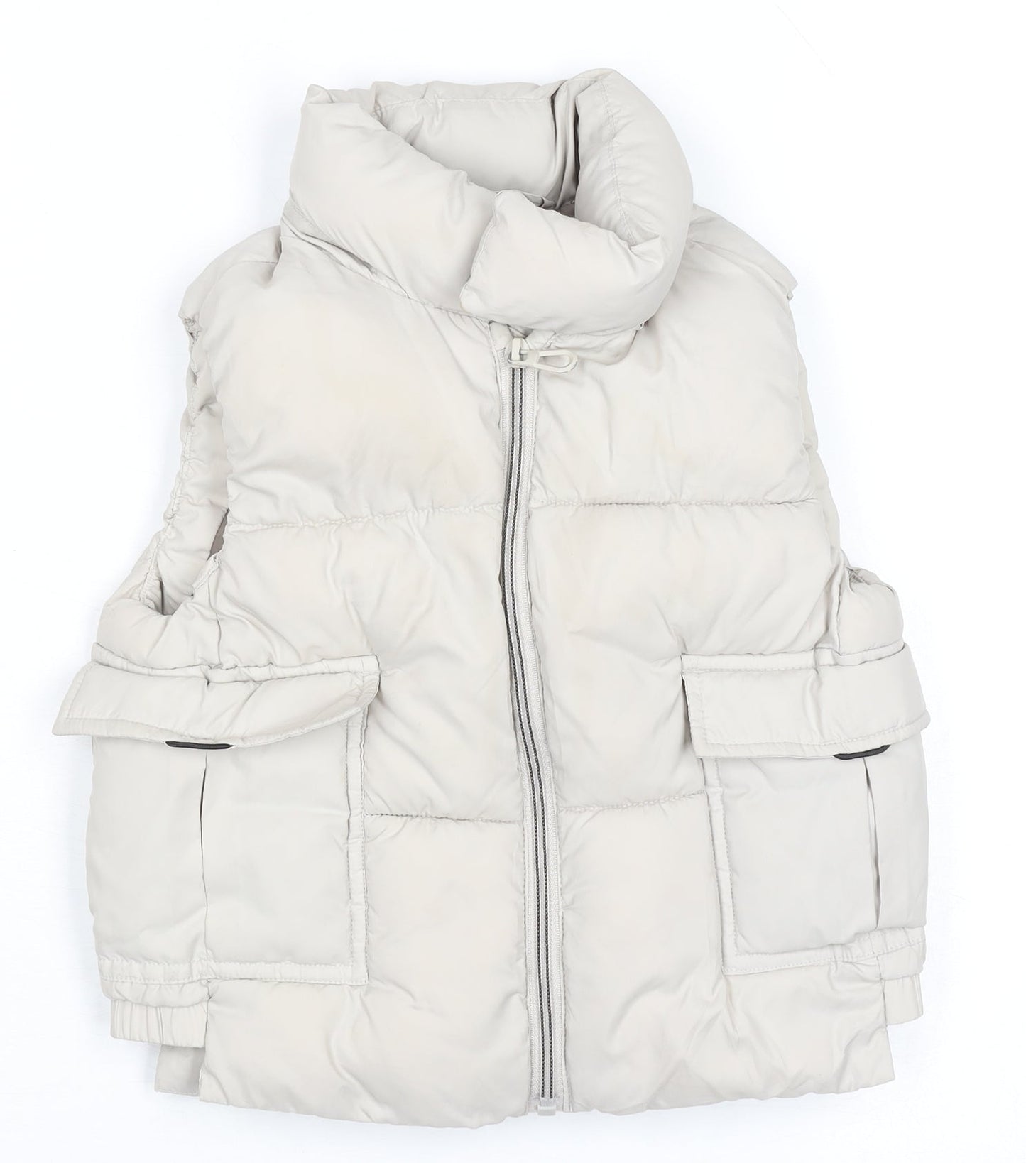 Girls UK Size 2-3 Years Zara Beige Puffer Jacket