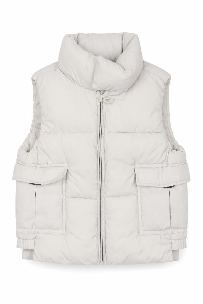 Girls UK Size 2-3 Years Zara Beige Puffer Jacket