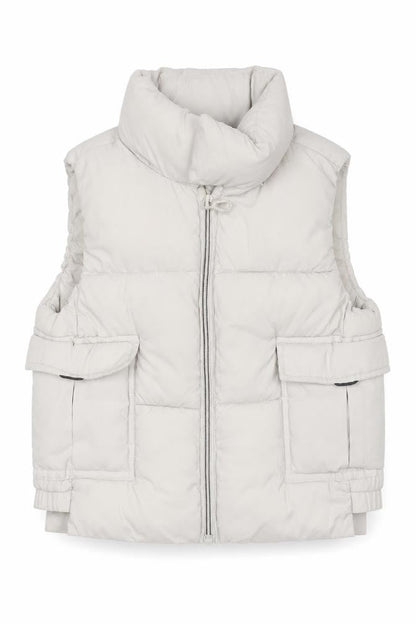 Girls UK Size 2-3 Years Zara Beige Puffer Jacket