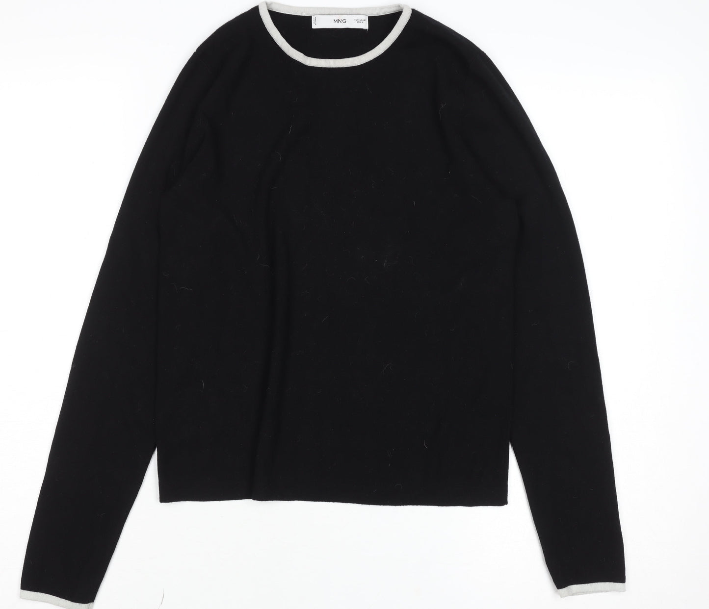 Womens UK Size 12 MNG Black Pullover Jumper