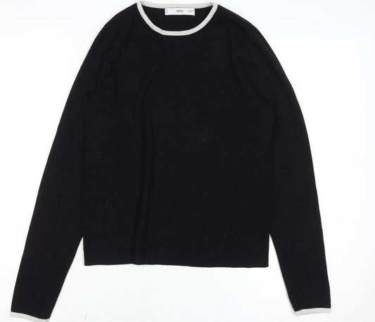 Womens UK Size 12 MNG Black Pullover Jumper