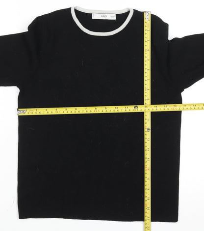 Womens UK Size 12 MNG Black Pullover Jumper