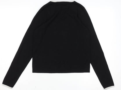 Womens UK Size 12 MNG Black Pullover Jumper