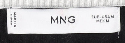 Womens UK Size 12 MNG Black Pullover Jumper