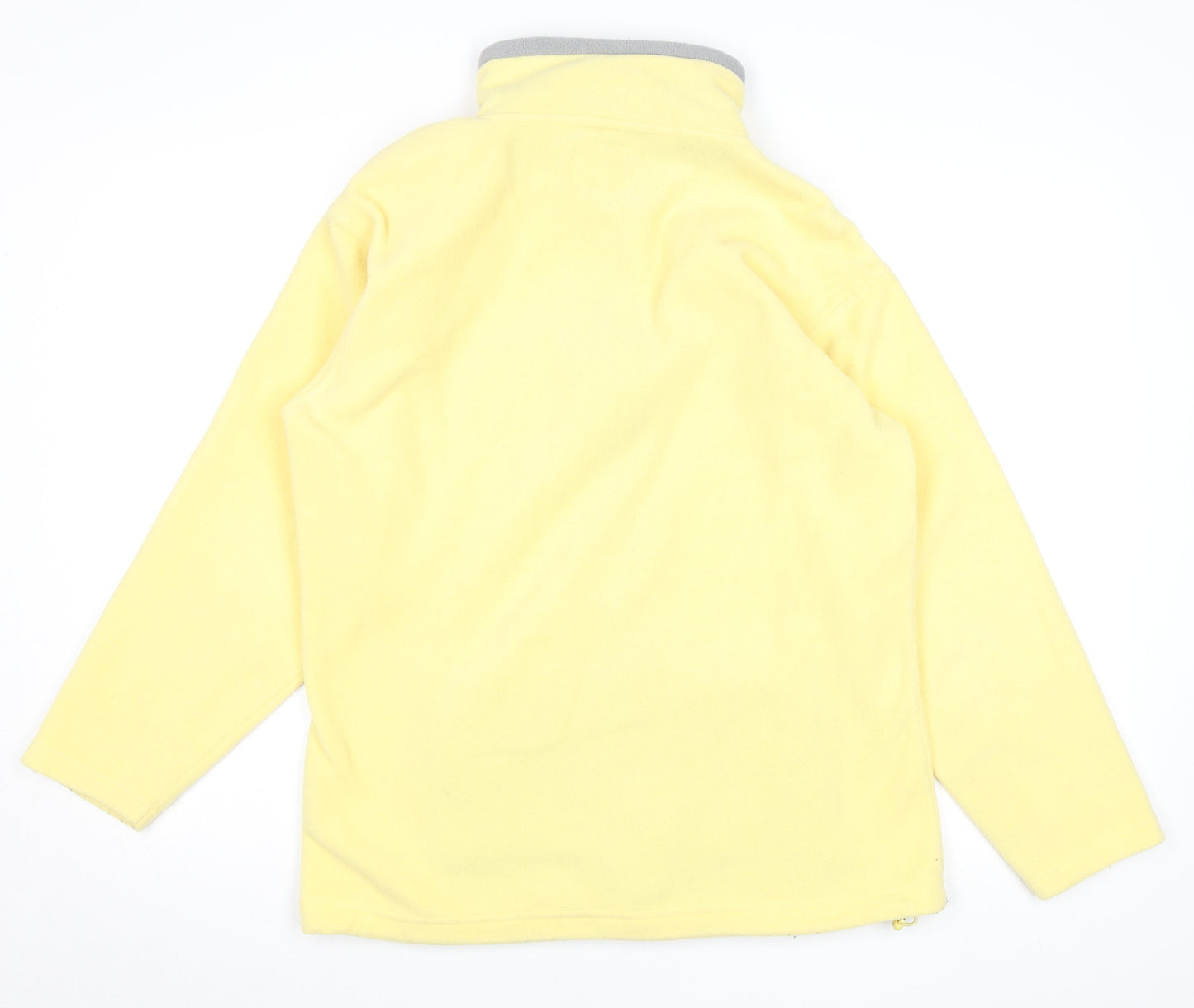 DC Casuals Men's Yellow Fleece Full Zip Jacket Size S Regular Fit