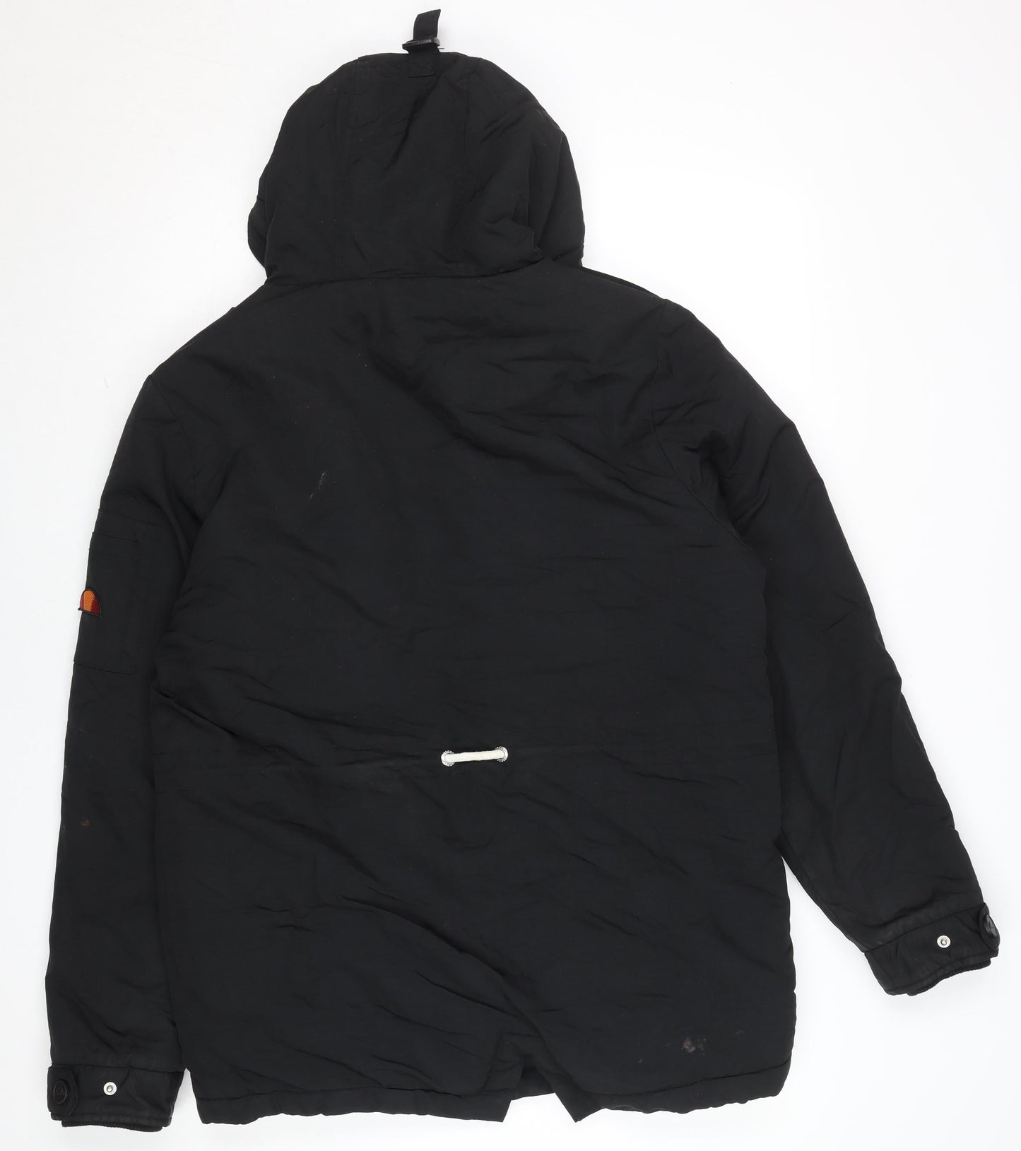 Mens UK Size S ellesse Black Parka Coat