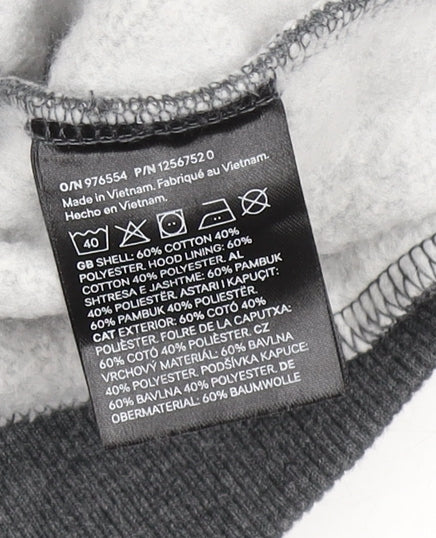Mens UK Size M H&M Grey Pullover Hoodie