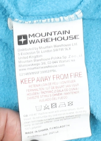 Girls UK Size 11-12 Years Mountain Warehouse Blue Pullover Hoodie