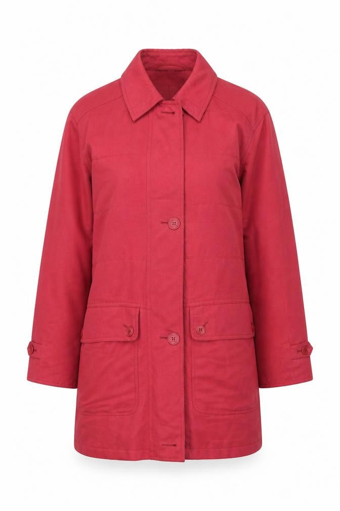 Womens UK Size S Dana Buchman Red Overcoat