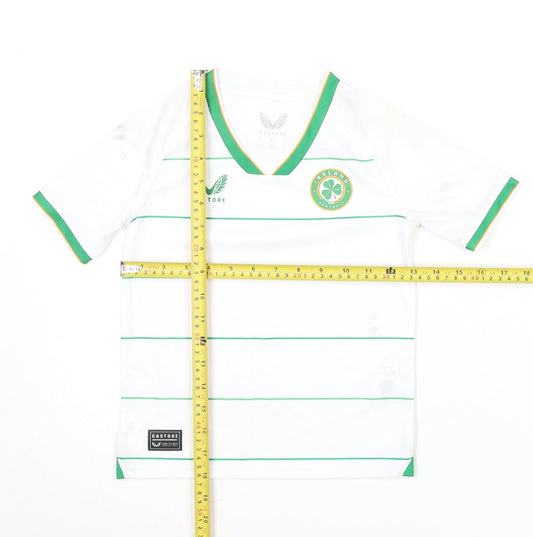 Castore Boys White 4-5Y Ireland Football Shorts Set