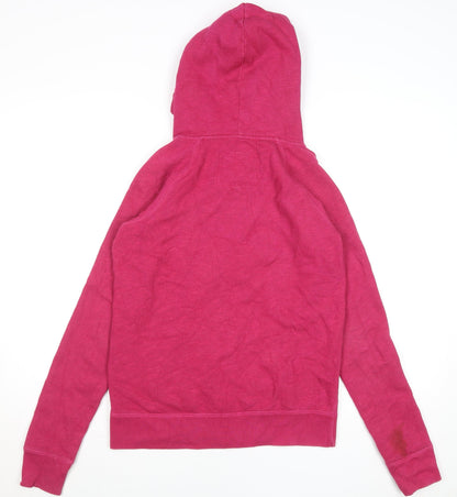 Womens UK Size 10 Jack Wills Pink Full Zip Hoodie