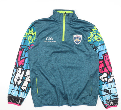 Teens UK Size S Masita Blue 1/4 Zip Sweatshirt