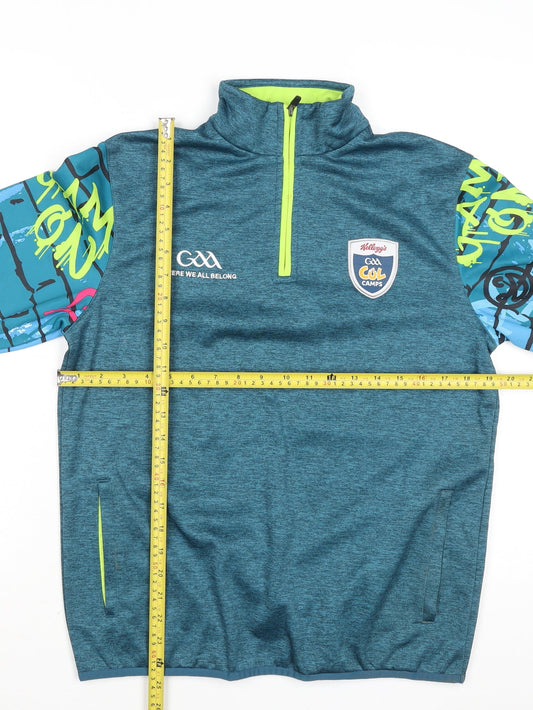 Teens UK Size S Masita Blue 1/4 Zip Sweatshirt