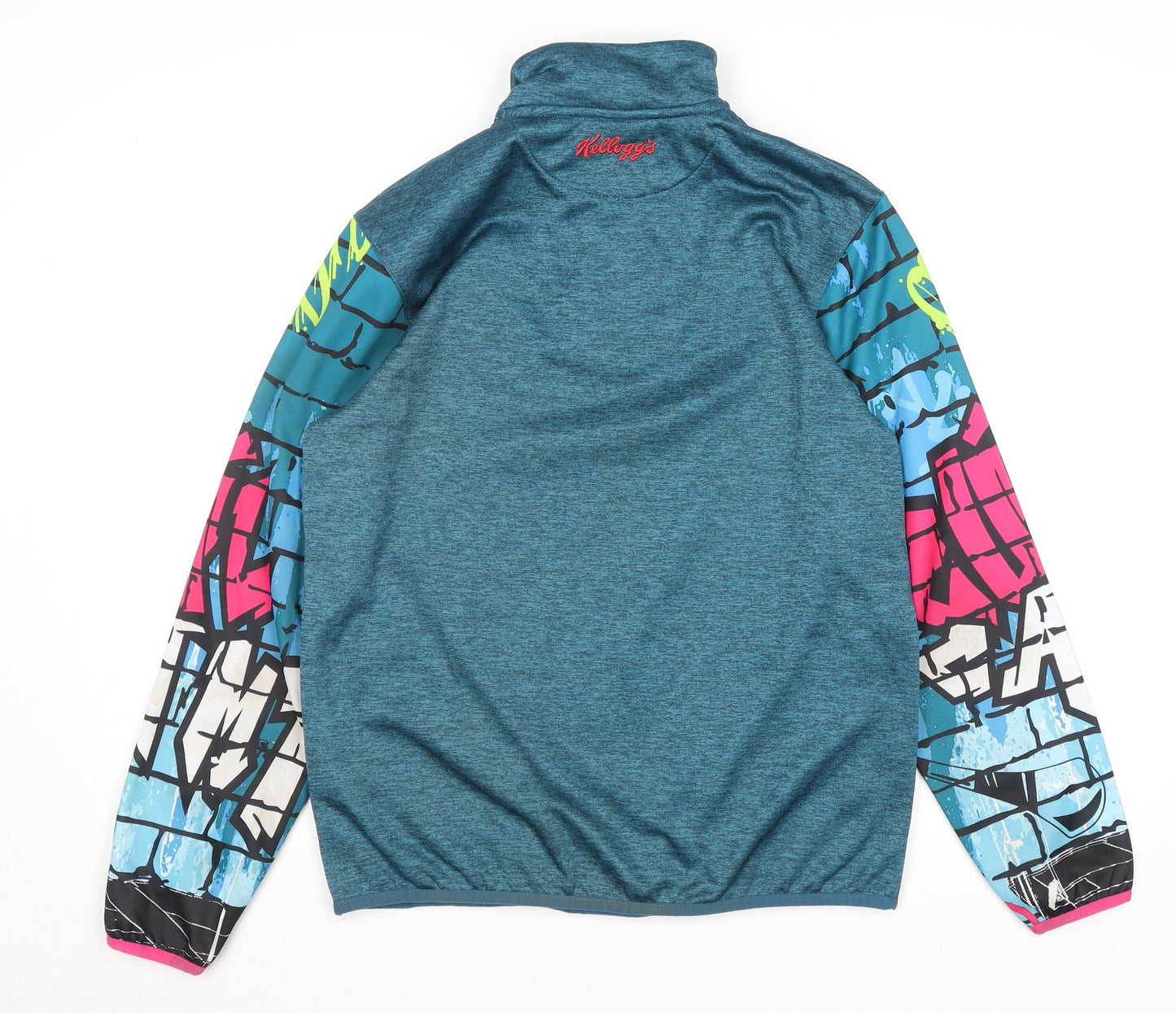 Teens UK Size S Masita Blue 1/4 Zip Sweatshirt