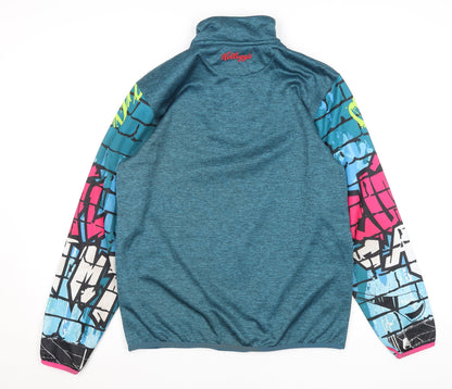 Teens UK Size S Masita Blue 1/4 Zip Sweatshirt